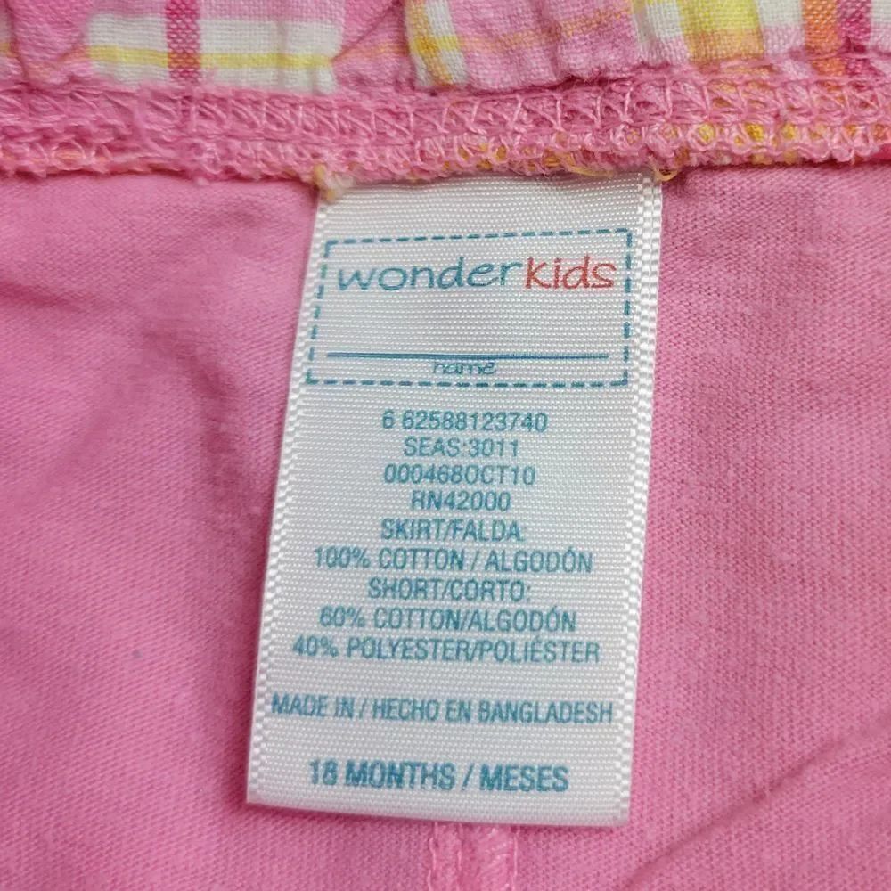 WonderKids plaid skort 18mo - Picture 3 of 4